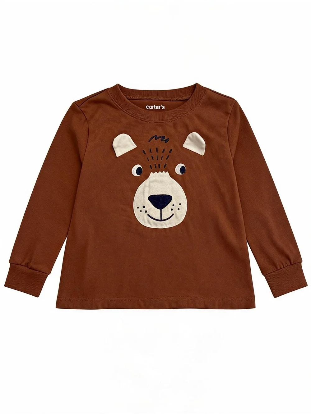 Carter's Rust Brown Fleece Hoodie and Long Sleeve Tee
